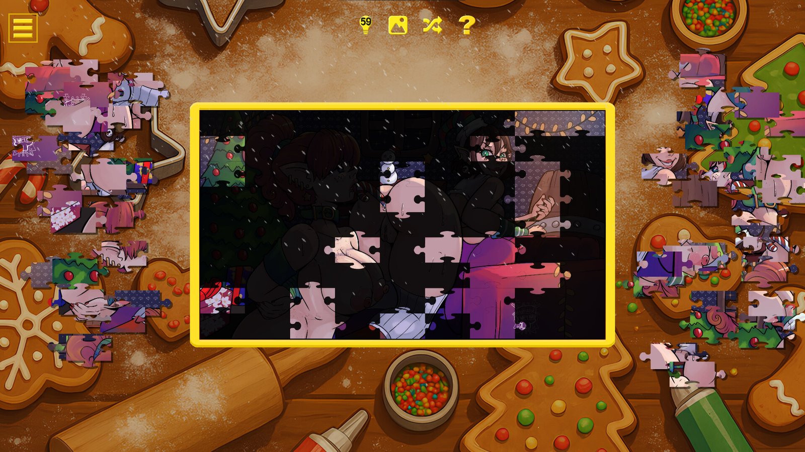 Naughty Christmas Jigsaw Game Free Download