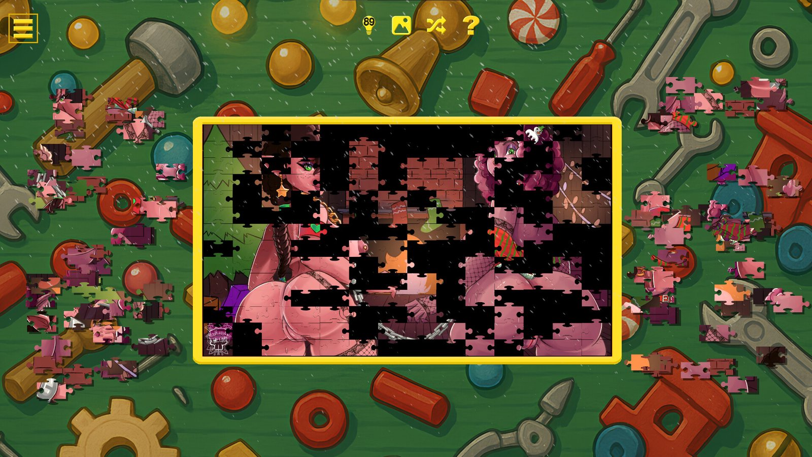 Naughty Christmas Jigsaw Game Free Download